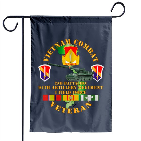 Vietnam Combat Vet 2nd Bn 94th Artillery Garden Flags