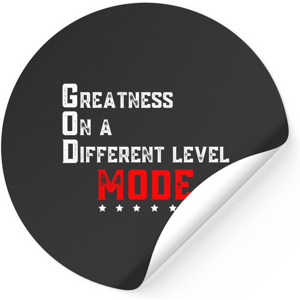 God Mode | Greatness On A Different Level Stickers-image