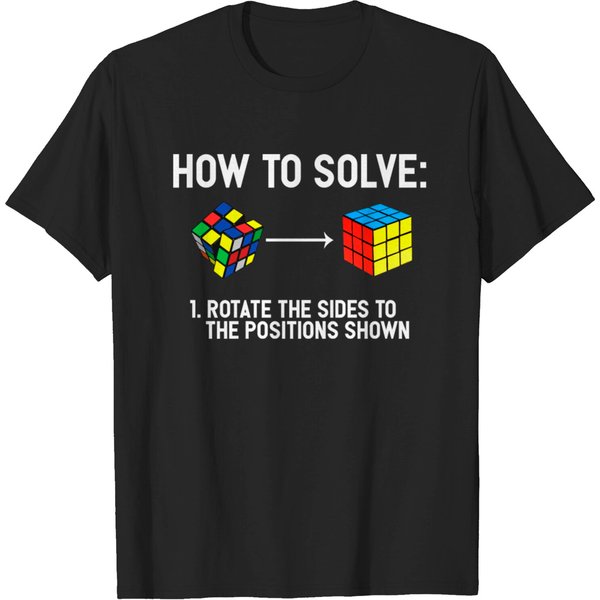 Youth Rubiks Cube Shirt Rotate The Sides T-Shirt-image