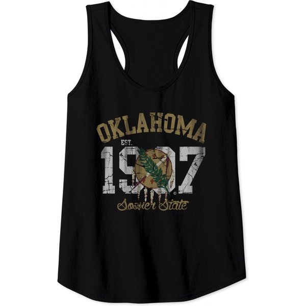 Vintage Oklahoma Sooner State - Oklahoma - Tank Tops-image