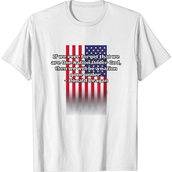 Patriot Ronald Reagan Quote T-Shirt-image