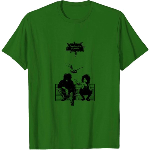 Feeding The Pigeons (Black) - Sandman - T-Shirt-image