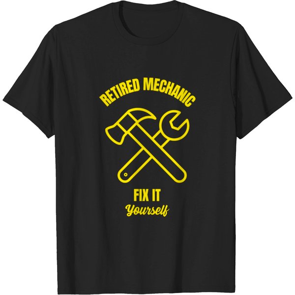 Retired Mechanic Fix It Yourself Funny Mechanics T-Shirt-image