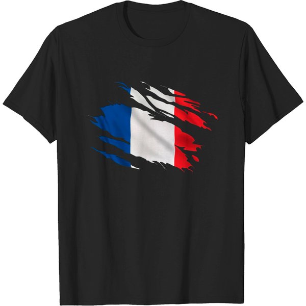 France Ripped Flag T-Shirt-image