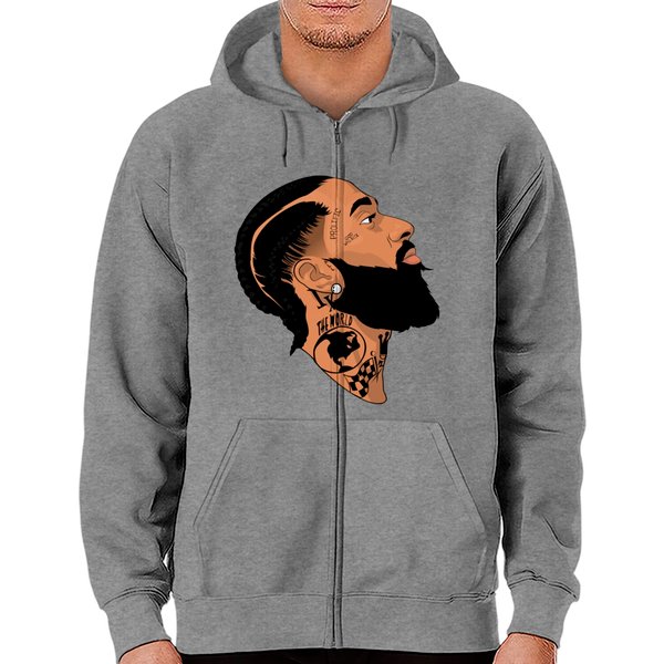 Nipsey Hussle - Nipsey Hussle - Zip Hoodies