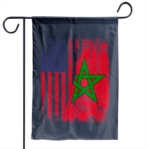 Moroccan Roots | American Flag | Morocco Gift Garden Flags-image