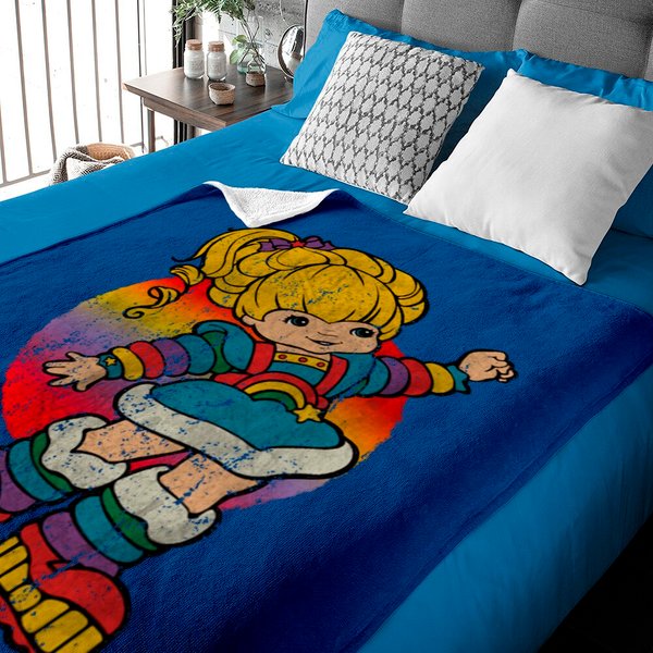 Rainbow Brite Distressed - Rainbow Brite - Baby Blankets-image