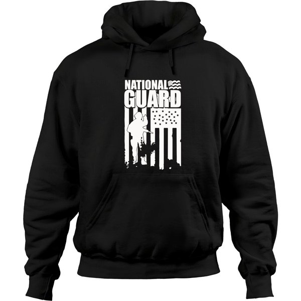 American Flag National Guard National Guard Hoodies-image