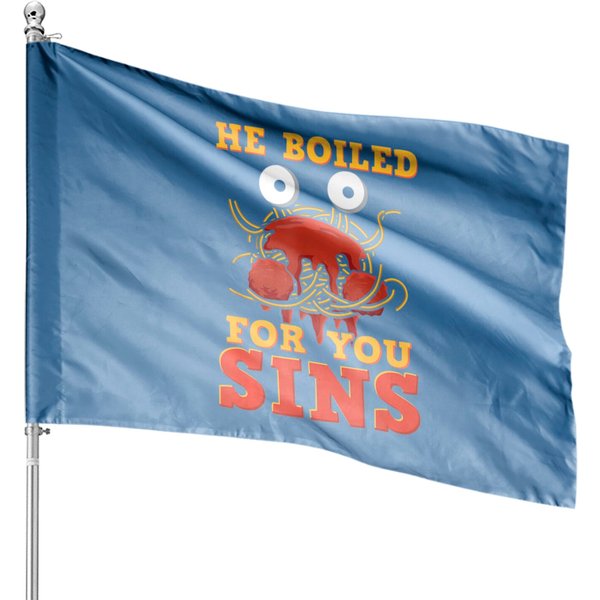 Flying Spaghetti Monster House Flags-image