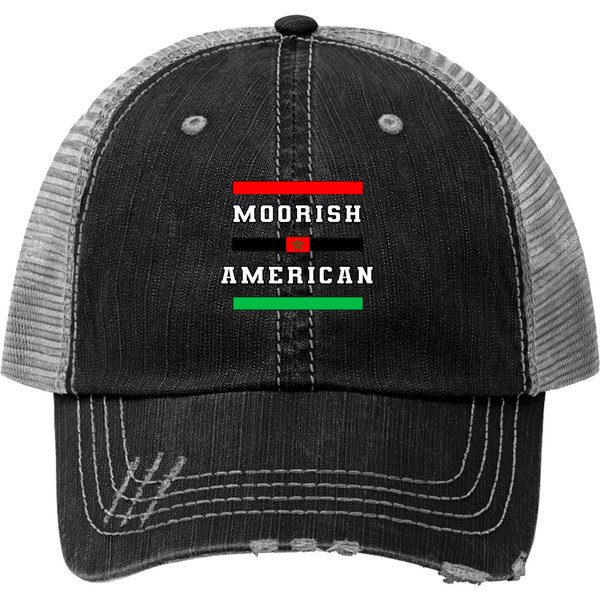 Moorish American Bars Trucker Hats-image