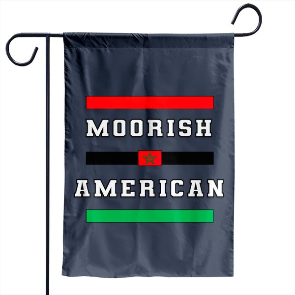 Moorish American Bars Garden Flags-image