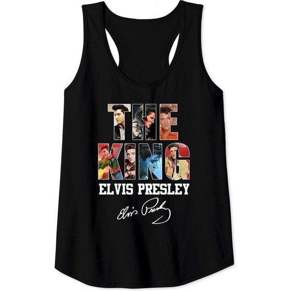 The King Elvis Presley Signatures Tank Tops-image