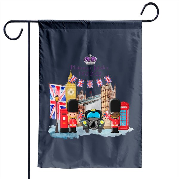 Queen Elizabeth Ii Platinum Jubilee 1952-2022 Celibration Garden Flags