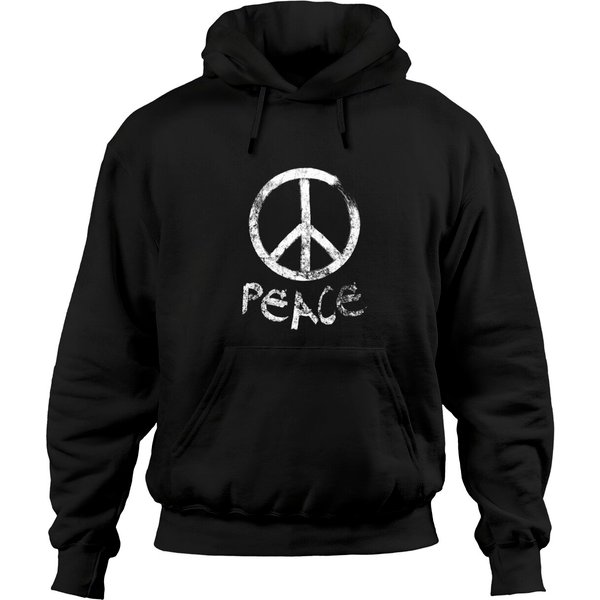 Peace Sign Vintage Hoodies-image