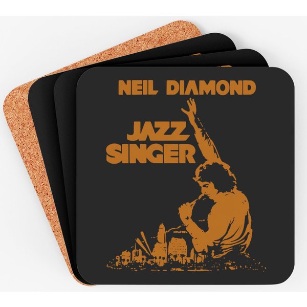 Neil Diamond Jazz Singer Vintage Coaster-image