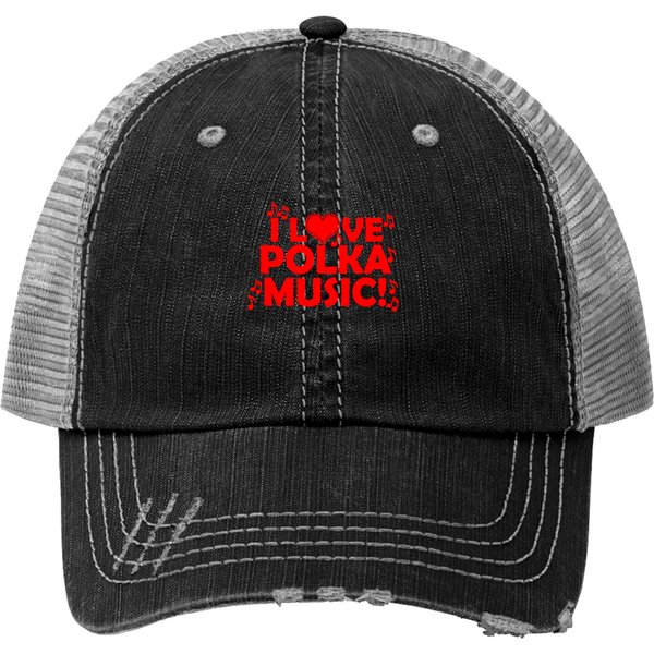 Polka - I Love Polka Music Trucker Hats-image