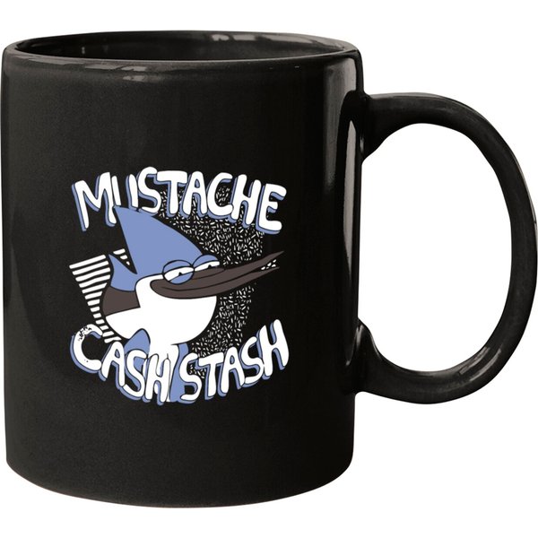 Mustache Cash Stash Show T - Mug Mugs-image