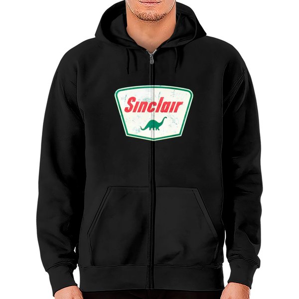 Vintage Sinclair Logo Zip Hoodies-image