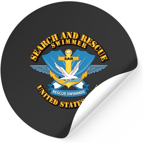 Navy Search And Rescue Swimmer Stickers-image