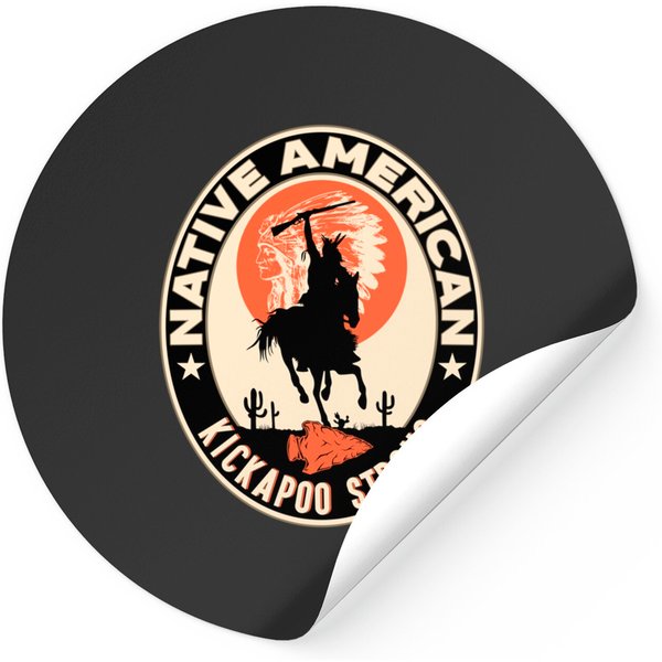 Kickapoo Tribe Native American Indian Pride Strong Stickers-image
