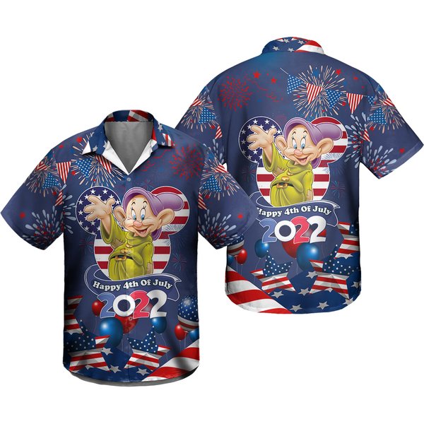 Dwarfs 4Th July American Flag Hawaii Shirt-image