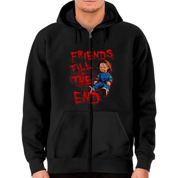 Friends Till The End - Chucky Doll - Zip Hoodies-image