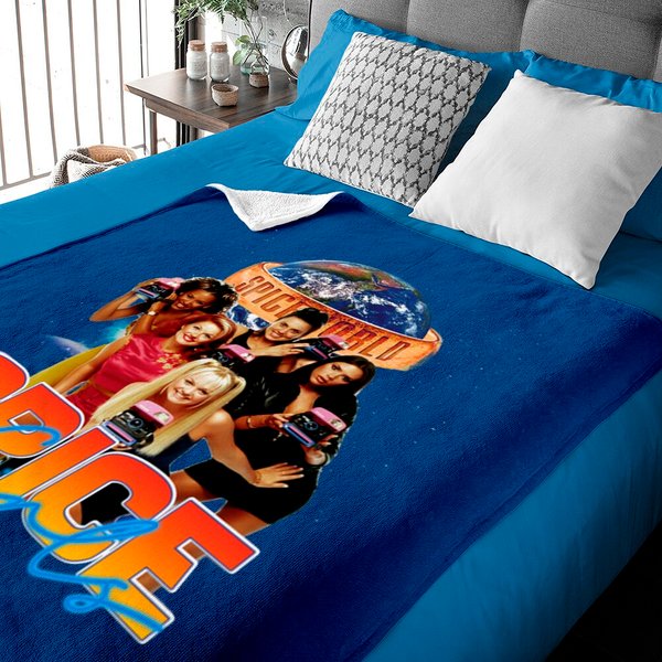 Spice Girls Baby Blanket | Spice Girls Printed Graphic Baby Blanket | Vintage Spice Girls Baby Blankets-image