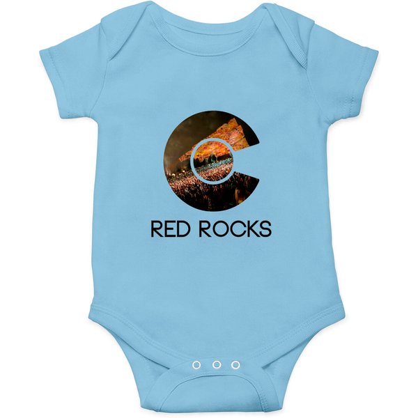 Red Rocks Denver Colorado Onesie - Red Rocks - Onesies-image