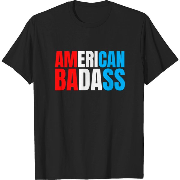 Kid Rock American Badass (Red, White & Blue Patriotic Version) T-Shirts-image