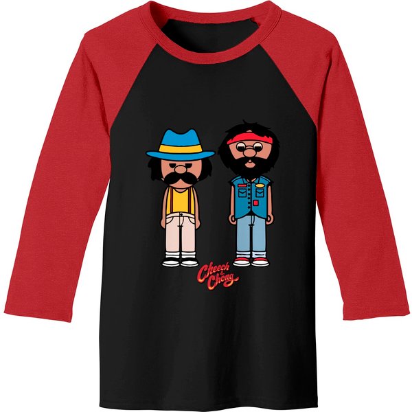 Cheech & Chong's Movie Main Characters Baseball Tees-image