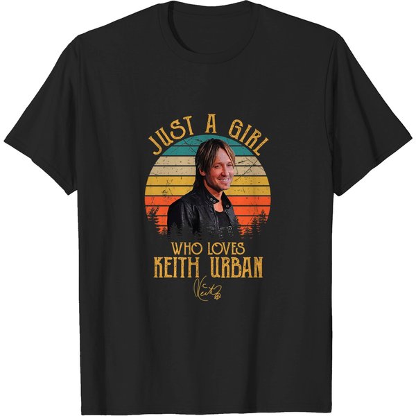 Just A Girl Who Loves Keith Art Urban Classic T-Shirt-image