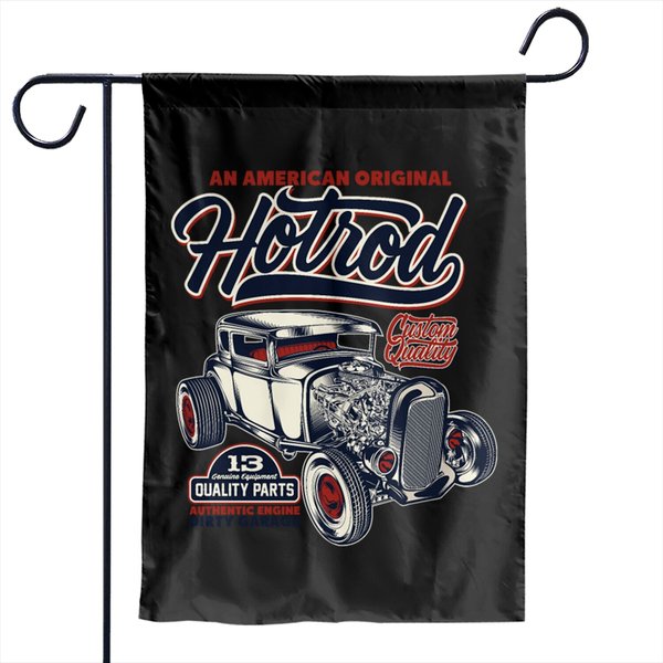 An American Original Hot Rod Garden Flags