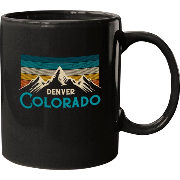 Denver Colorado Vintage Mountains Mugs-image