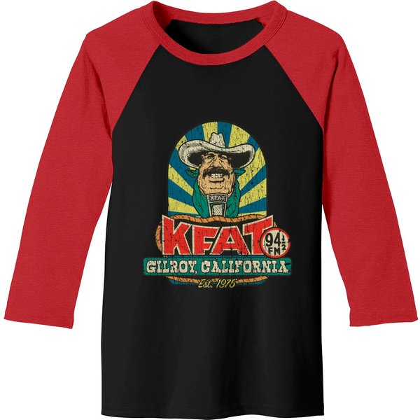 Kfat 94.5 Fm 1975 - Cowboy - Baseball Tees