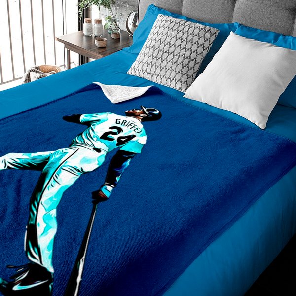 Ken Griffey Jr. That Sweet, Sweet Swing! - Ken Griffey Jr - Baby Blankets-image