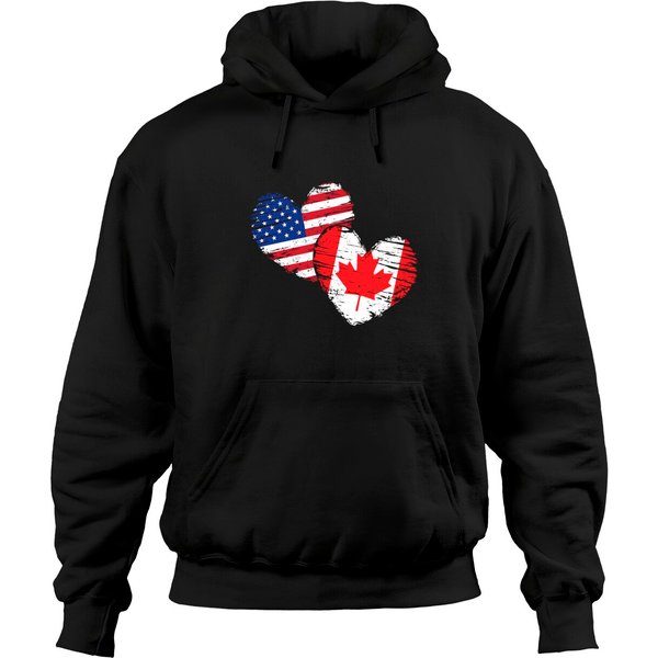 Canadian American Friendship Usa Canada - Canada - Hoodies-image