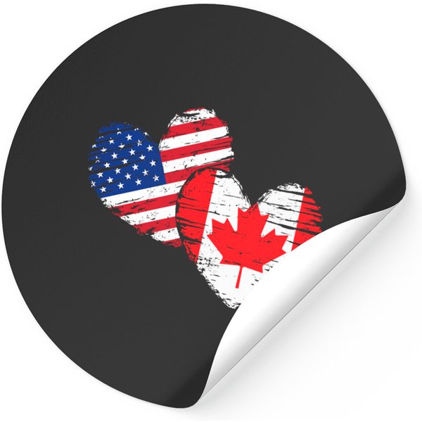 Canadian American Friendship Usa Canada - Canada - Stickers-image
