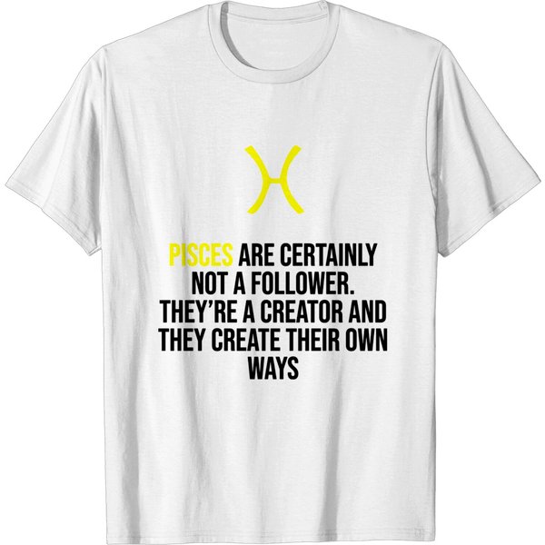 Zodiac. Pisces. Horoscope. Birthday Gift T-Shirt-image