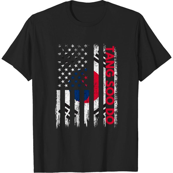 Tang Soo Do Karate Martial Arts Training Korean Fl T-Shirt-image