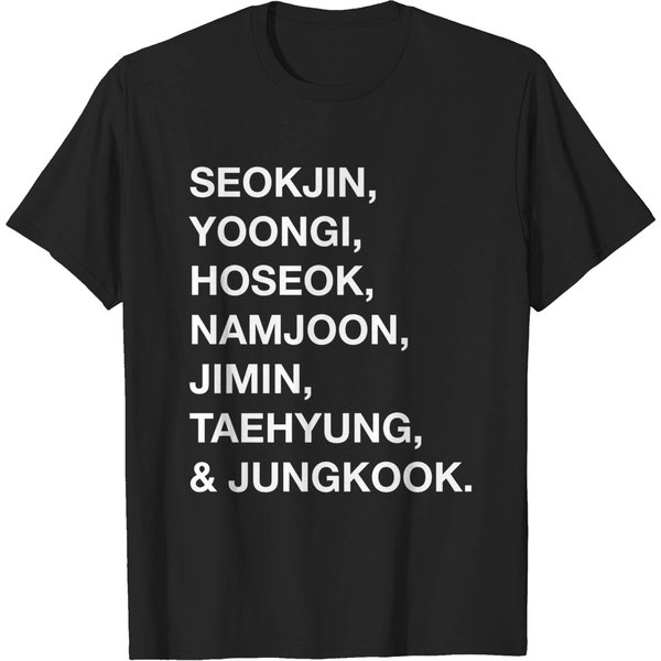 Bts Names - Bts - T-Shirt-image