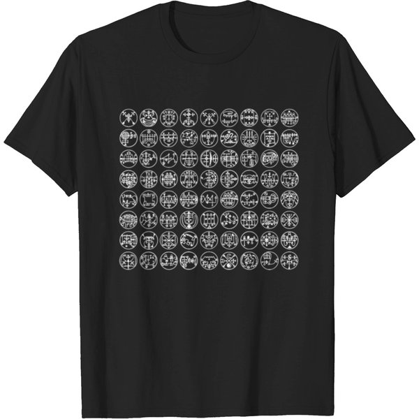 72 Sigils Of Goetia List Of Demons Seals T-Shirt-image