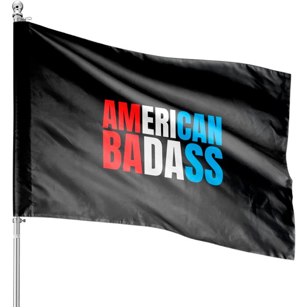 Kid Rock American Badass (Red, White & Blue Patriotic Version) House Flags-image
