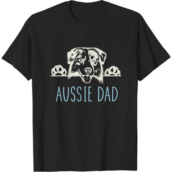 Aussie Dad For Australian Shepherd Dog Dads - Aussie Dad - T-Shirt-image