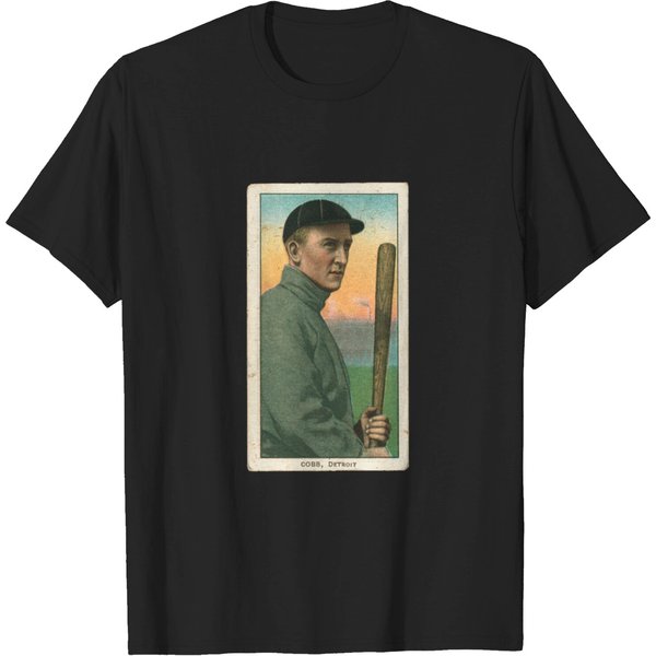 Ty Cobb 1909-1911 T206 Baseball Card - Ty Cobb - T-Shirt-image