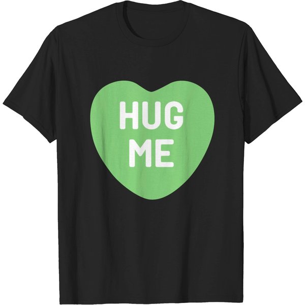 Hug Me Green Candy Heart T-Shirt-image