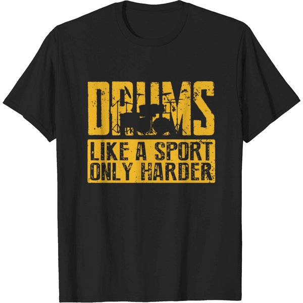 Drums Like A Sport Only Harder Rock T-Shirt-image