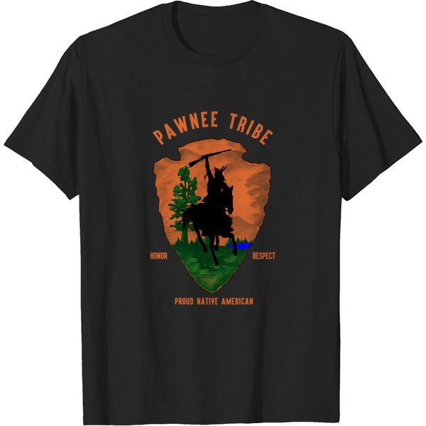 Pawnee Tribe Native American Honor Respect Vintage Arrow - Pawnee - T-Shirt-image