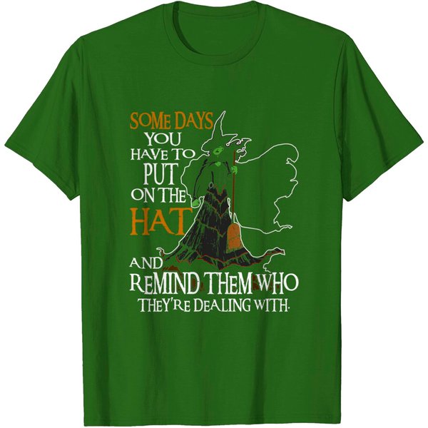 Witches T-Shirt Halloween Witch Some Day You Have To Put On The Hat-image