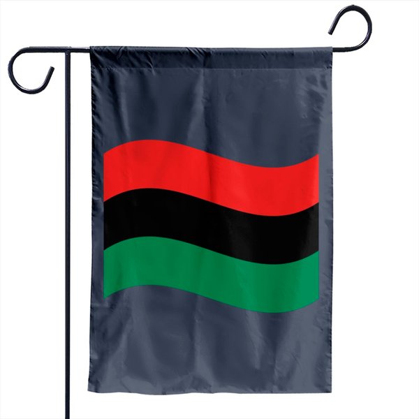 Red, Black & Green Flag Garden Flags