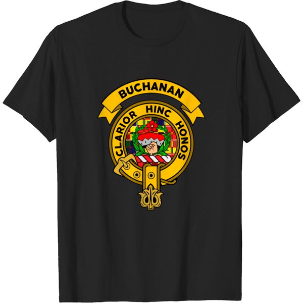 Buchanan Clan Badge Tartan T Shirt Long Sleeve T-Shirt-image